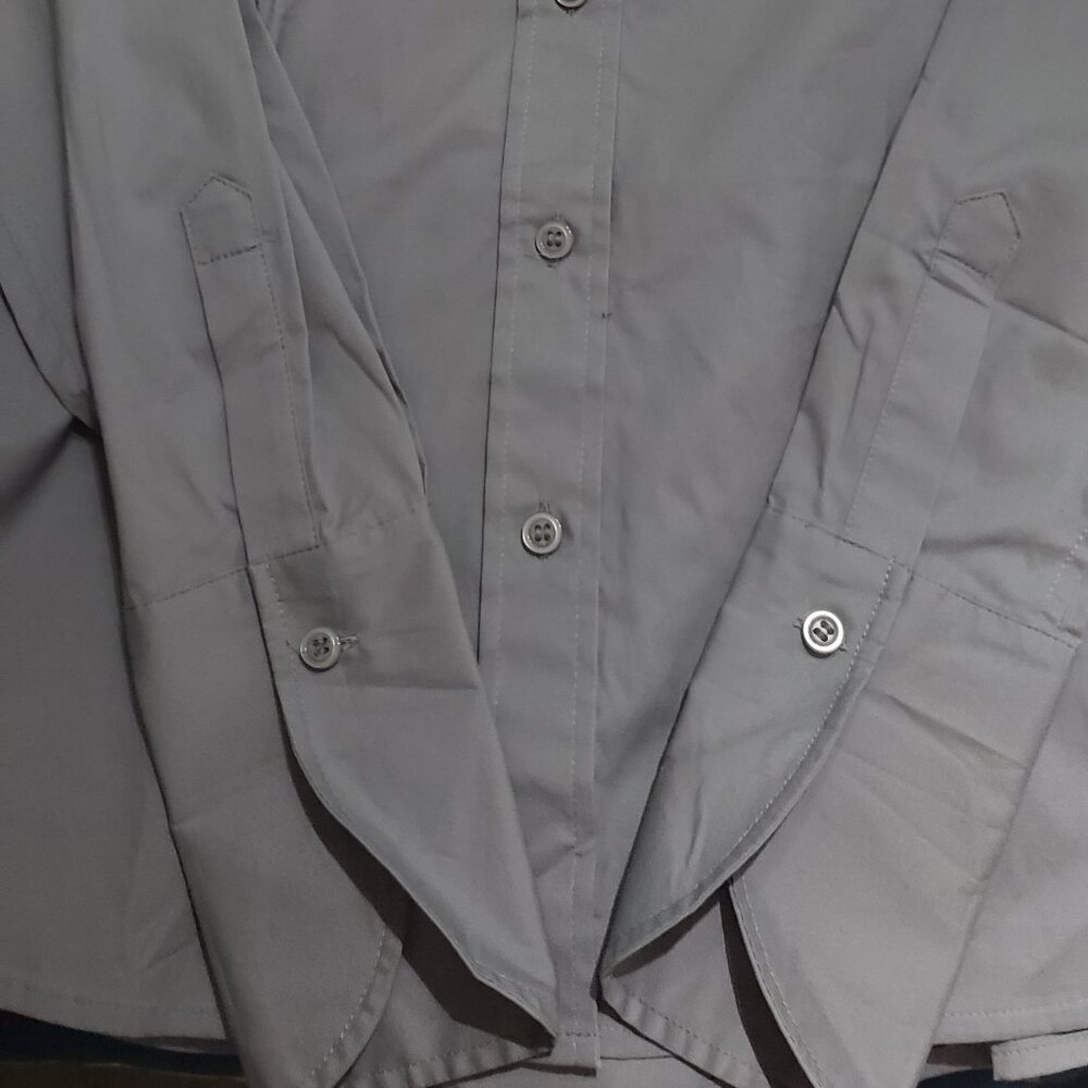 Vicotria's Secret Moda International Button Down Top -Gray - Picture 8 of 11